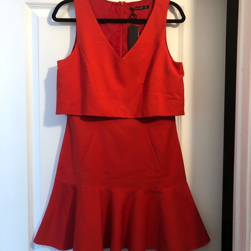 Red Mid Length Dress
